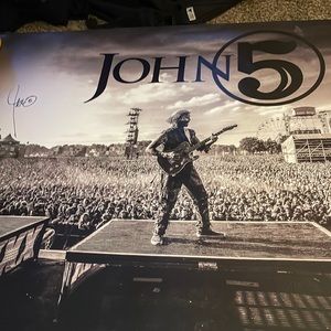 John 5 autographed poster